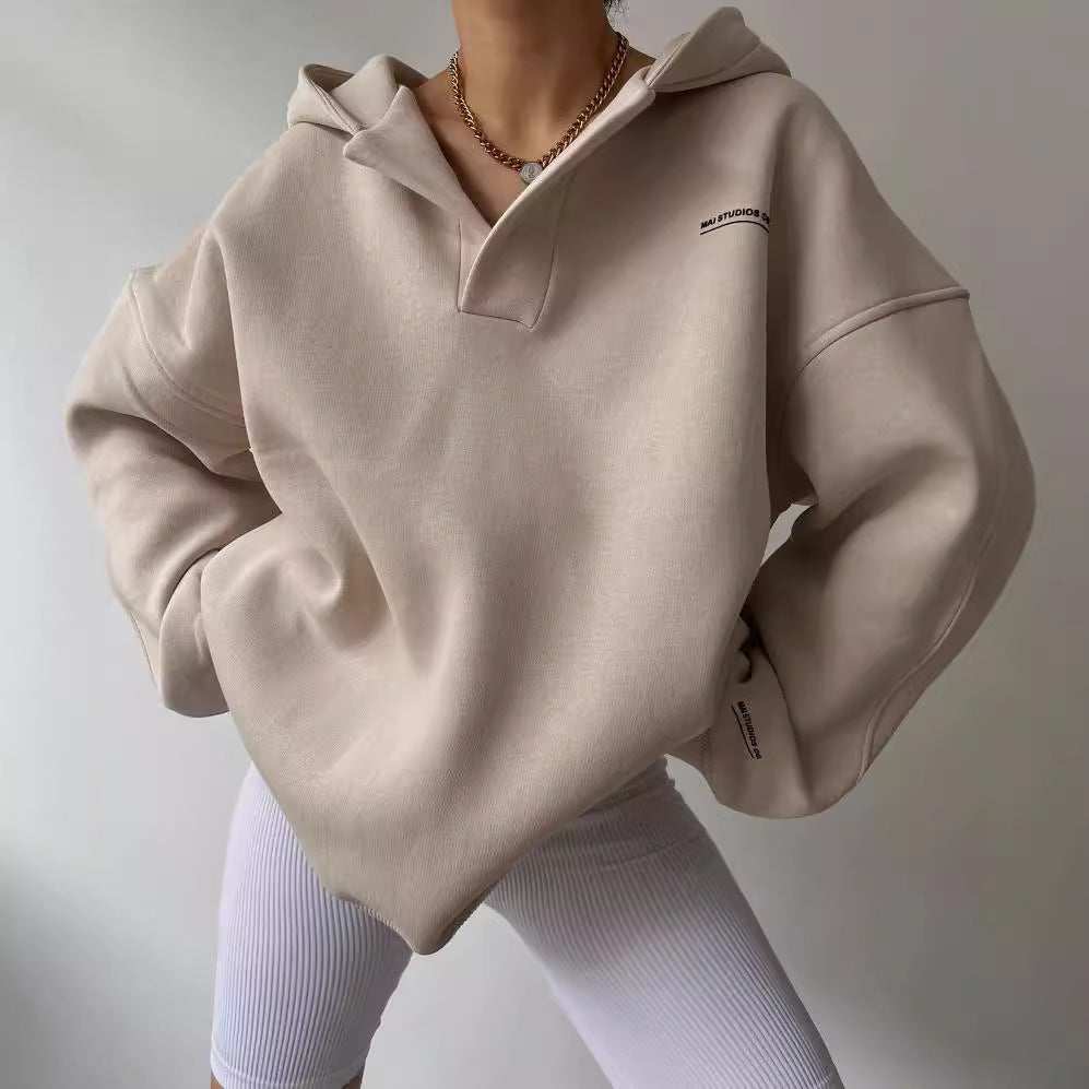 Damen Oversized Kapuzenpullover aus nachhaltigem Material Merchesia