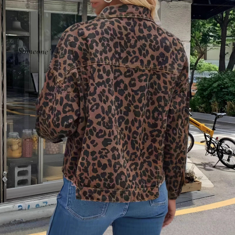 Damen Freizeitjacke im angesagten Leopardenmuster Merchesia