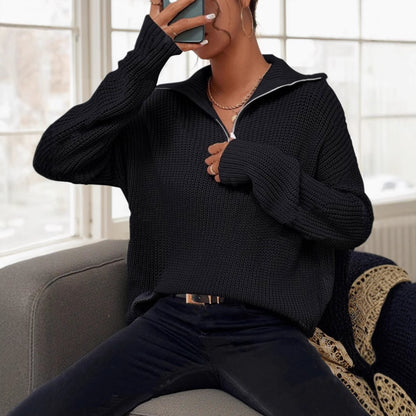 Damen lockerer Strickpullover Merchesia