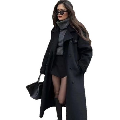 Damen eleganter Trenchcoat Merchesia