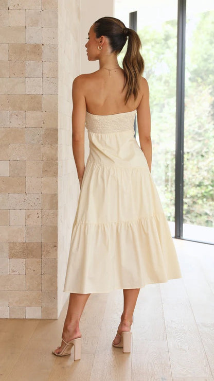 Damenbekleidung Sommer Sexy Bandeau-Taillenkleid Damen