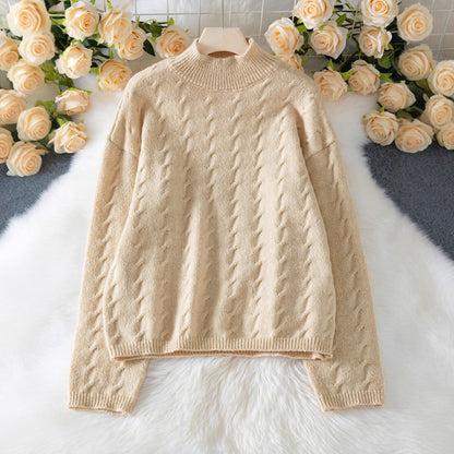 Damen Grobstrickpullover Merchesia