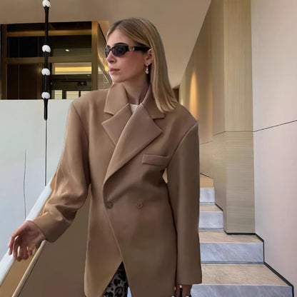 Damen Eleganter Oversized Blazer Merchesia