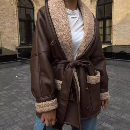 Damen Oversize Jacke mit hochwertiger Innenausstattung Merchesia