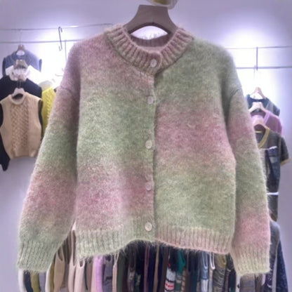 Damen Strickjacke mit knopfbarem Design und luxuriöser Maschenstruktur Merchesia