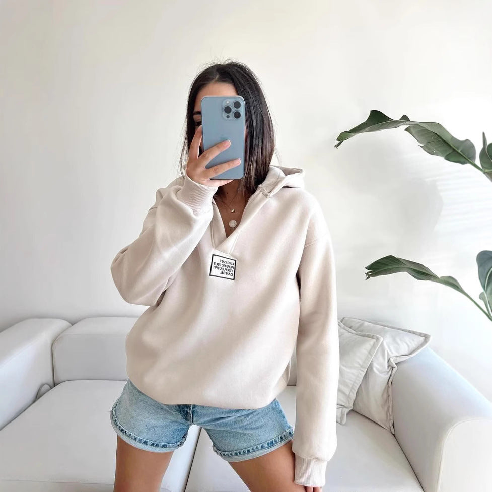 Damen gemütlicher Kapuzenpullover mit lässigem Schnitt und hochwertigen Materialien Merchesia