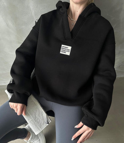 Damen gemütlicher Kapuzenpullover mit lässigem Schnitt und hochwertigen Materialien Merchesia