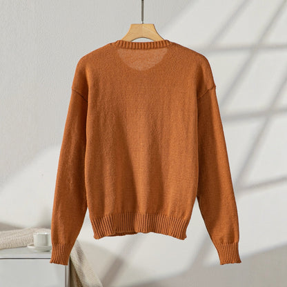 Damen elegante Strickjacke mit Knopfdetails und praktischen Taschen Merchesia