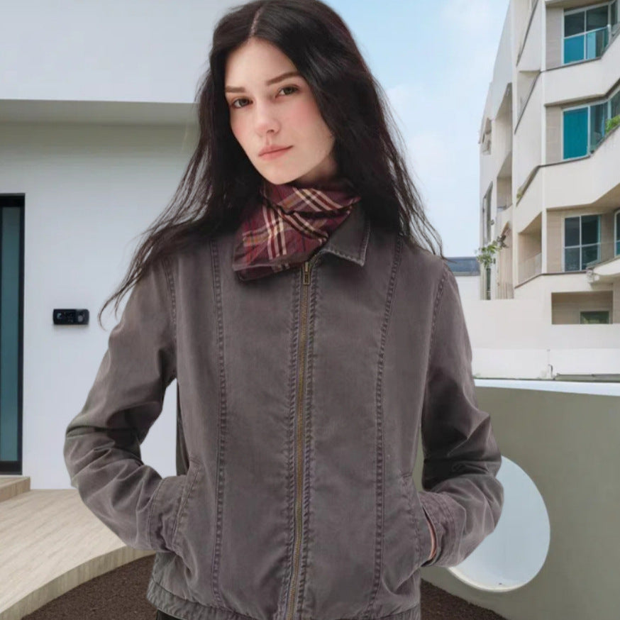 Damen Freizeitjacke mit lässigem Schnitt und praktischen Taschen Merchesia