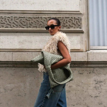 Damen Kuschelige Weste aus flauschigem Obermaterial Merchesia