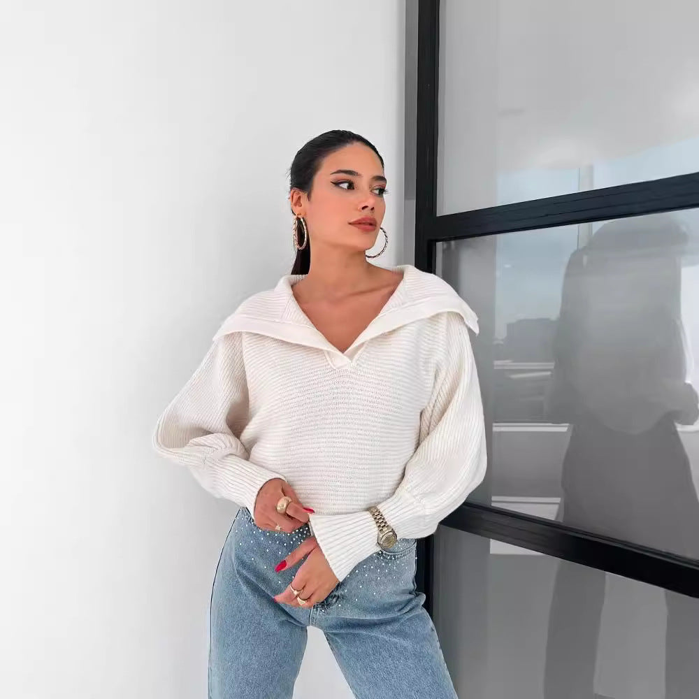 Damen Oversized Strickpullover Merchesia