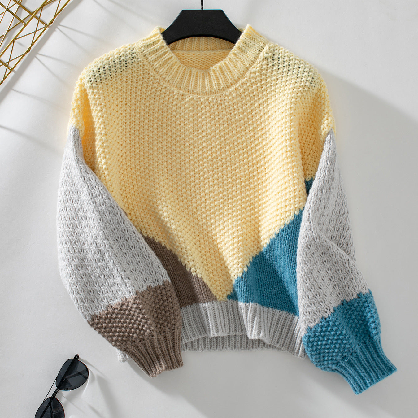 Damen gestrickter Pullover Merchesia