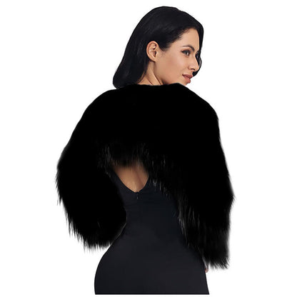 Damen Extravaganter Kunstpelzbolero mit elegantem Schnitt Merchesia