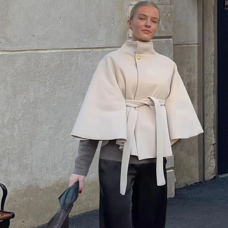 Damen elegante und vielseitige Cape-Jacke Merchesia