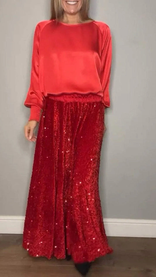 WW | Zweiteiliges Damen Ensemble Aus Mercerisierter Baumwolle