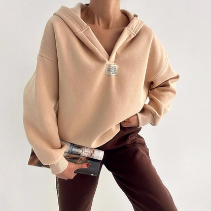 Damen gemütlicher Kapuzenpullover mit lässigem Schnitt und hochwertigen Materialien Merchesia