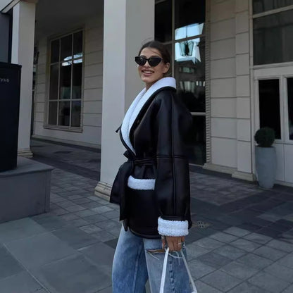 Damen Oversize Jacke mit hochwertiger Innenausstattung Merchesia