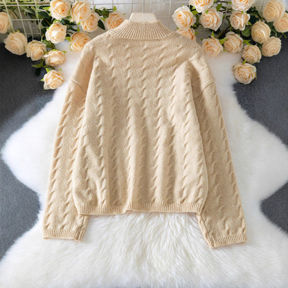 Damen Grobstrickpullover Merchesia