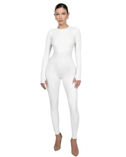 Merche einteiliger Jumpsuit mit ärmellosem und rückenfreiem Design