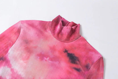 bodycon Kleid mit Tie Dye-Muster | Paloma