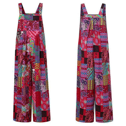Merche farbenfrohen Druck Jumpsuit ideal für den Sommer vibe
