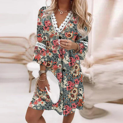 breezy blooms sommerkleid