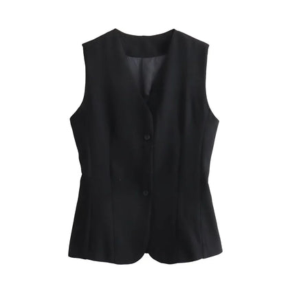 Merche - Tank Top und Rock Set - Schnallenverzierung Slim Fit - Casual