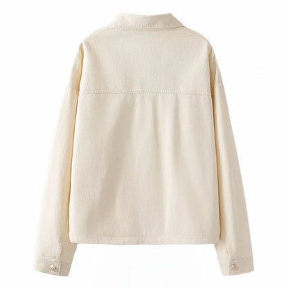 Merche - Washed Coat - Polokragen Langarm - Sommer