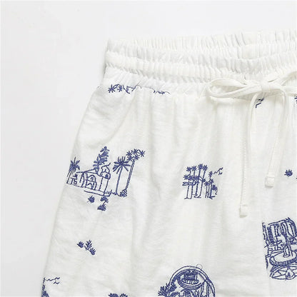 Merche - Shorts - Lässig - Bestickt - Sommer