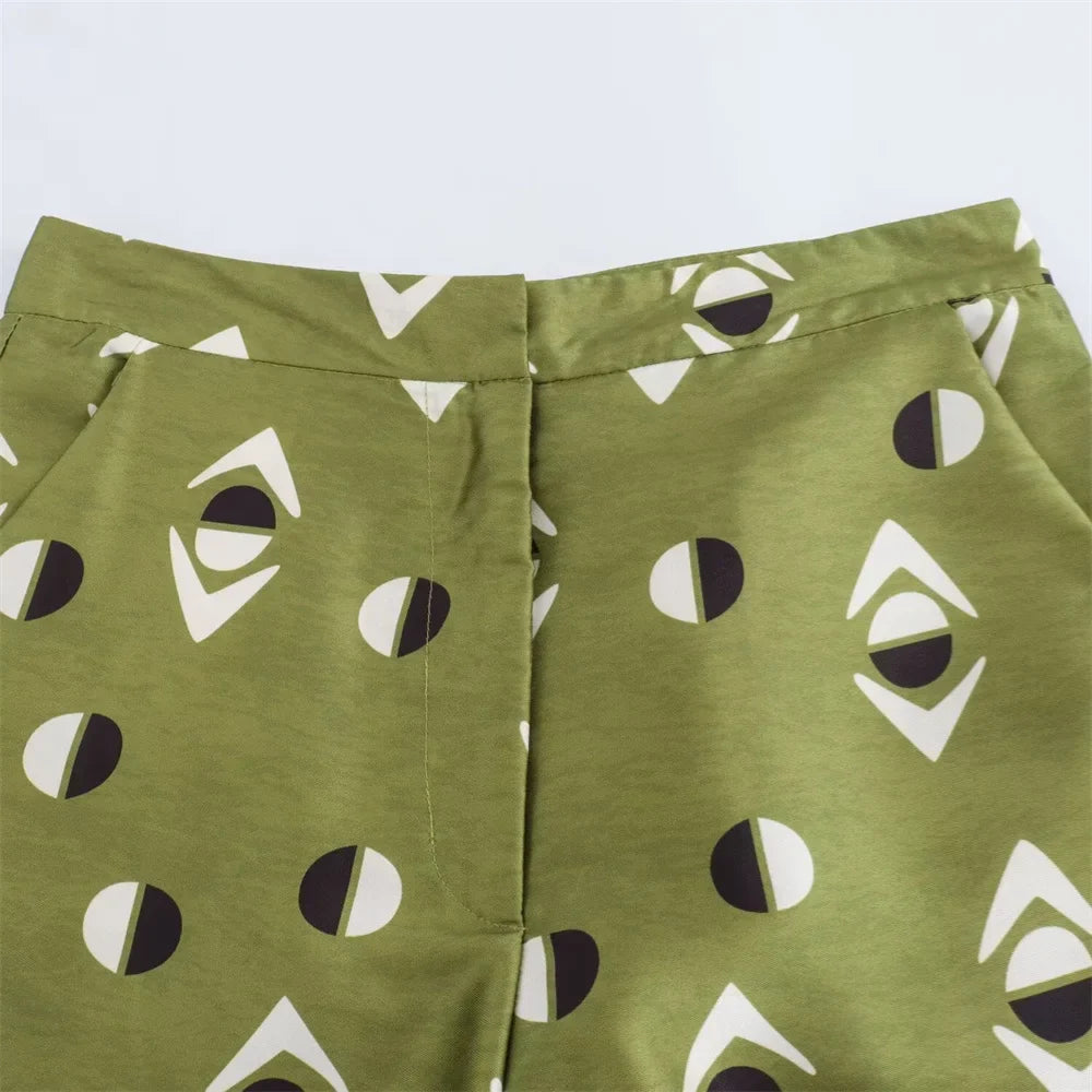 Merche - Set aus Hemd und Hose - Kragen - Hohe Taille - Herbst