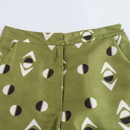 Merche - Set aus Hemd und Hose - Kragen - Hohe Taille - Herbst