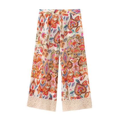 Merche - Set aus Oberteil und Hose - Graffiti-Print Lange Ärmel - Alle Jahreszeiten