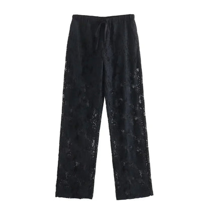 Merche - Shirt & Hosen Set - Langarm - Weites Bein - Sommer