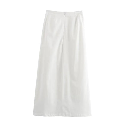 Merche - Shirt & Rock Set - V-Ausschnitt Ärmellos - Hohe Taille - Sommer