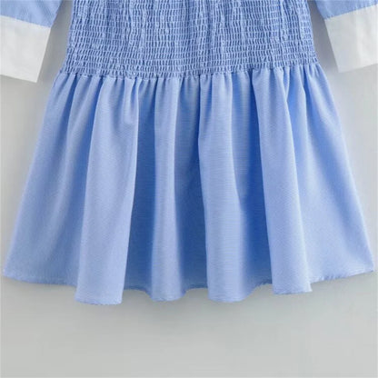 Merche - Kleid - Mini - Slim Fit - Gestreift - Langarm - Herbst