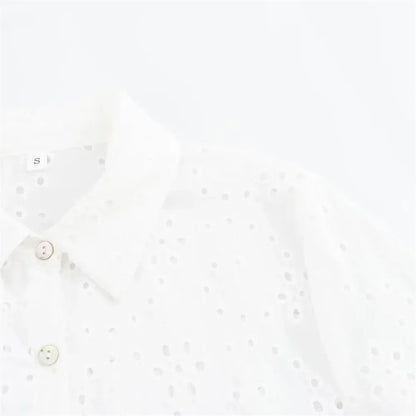 Merche - Kleid - Casual Polokragen - Bestickt - Alle Jahreszeiten