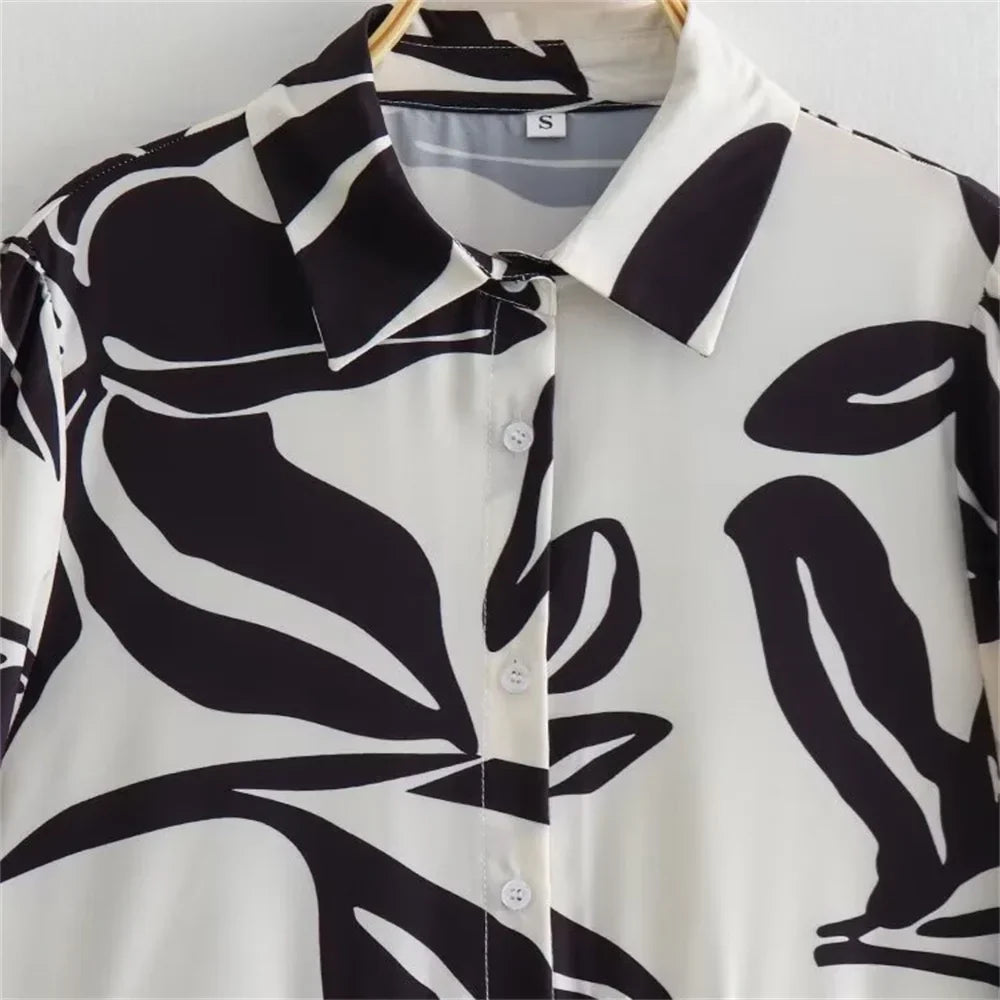 Merche - Kleid - Flare - Locker - Flip-Kragen - Herbst