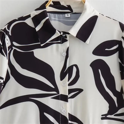 Merche - Kleid - Flare - Locker - Flip-Kragen - Herbst
