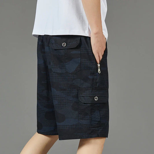 Cornelius - Tarnfarbene Cargo-Shorts