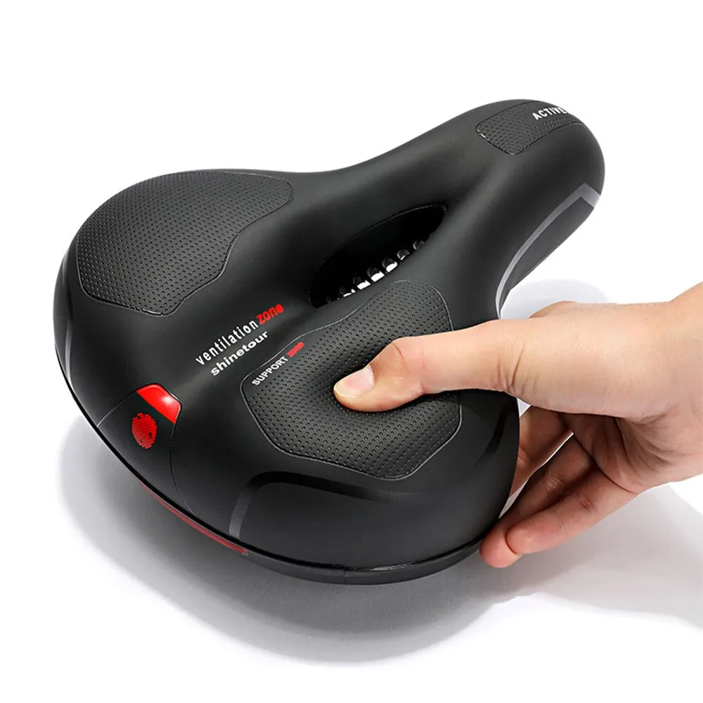 ErgoSeat™ - Universal Shock Absorbing & Reflective Bicycle Saddle