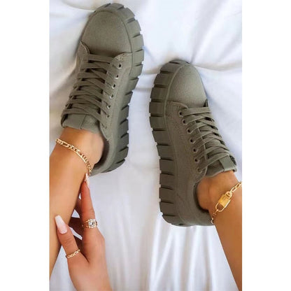 Modische orthopädische Damen-Sportschuhe mit Plateausohle
