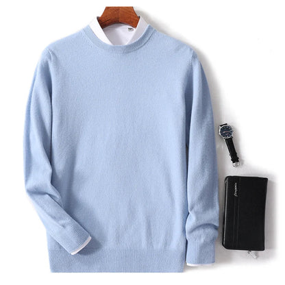 WW | Weicher Und Warmer O Ausschnitt Pullover Für Herren, Perfekt Für Kalte Tage