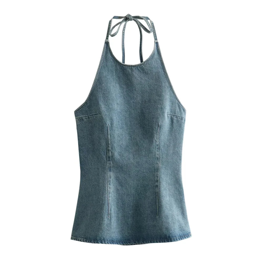 Merche - Top - Slim Fit - Offener Rückenausschnitt - Ärmellos - Sommer