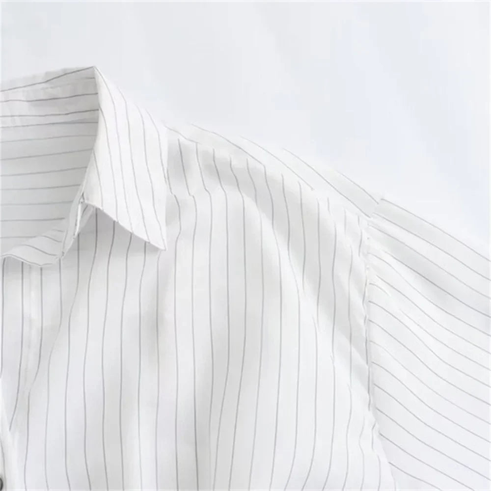 Merche - Oberteile - Polyester - Langarm - Slim Fit - Streifenshirt - Sommer