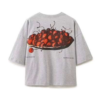 Merche - Vielseitiges T-Shirt mit Rundhalsausschnitt und kurzen Ärmeln - Sommer