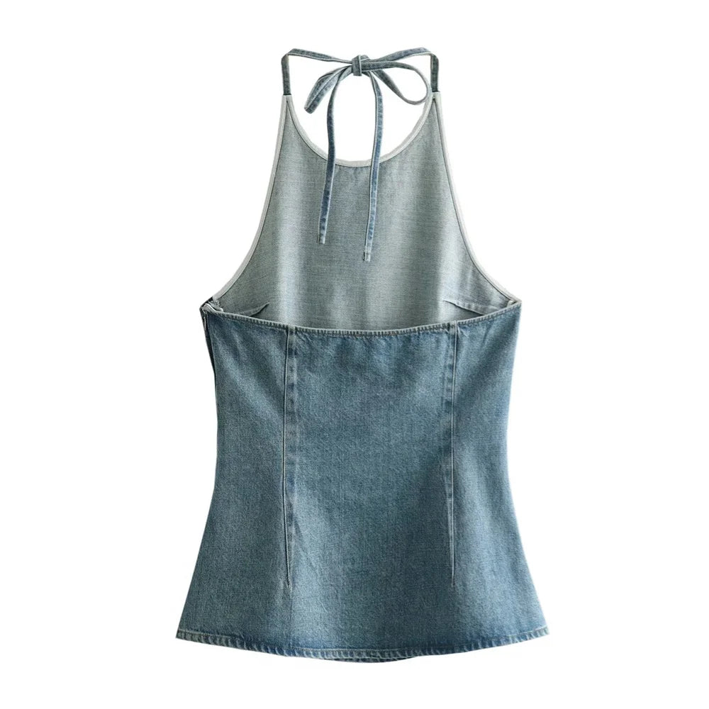 Merche - Top - Slim Fit - Offener Rückenausschnitt - Ärmellos - Sommer