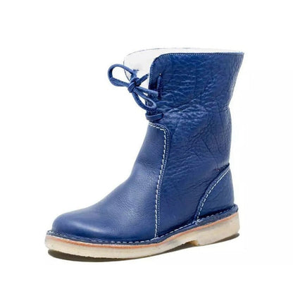 Damen wasserdichte Stiefel mit Wollfutter