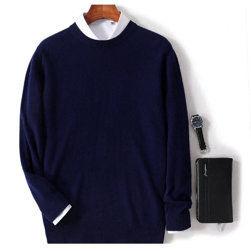 WW | Weicher Und Warmer O Ausschnitt Pullover Für Herren, Perfekt Für Kalte Tage