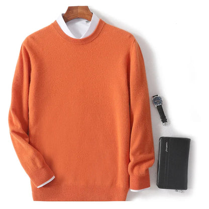 WW | Weicher Und Warmer O Ausschnitt Pullover Für Herren, Perfekt Für Kalte Tage
