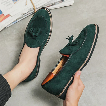 Comfort - Wildleder-Loafer mit Quasten